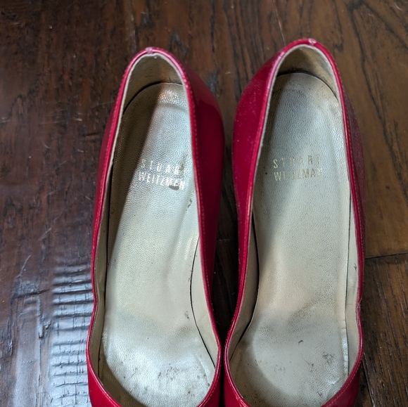 Stuart Weitzman red pumps size 8 - Picture 9 of 11